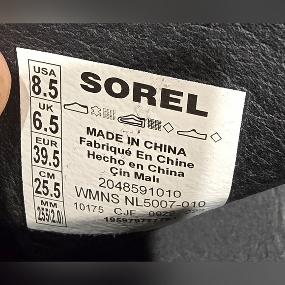 Sorel Womens Brex Zip Front Heeled Boot Size 8.5 - Picture 6 of 10